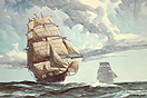 Clipper Ships at Sea (Gordon Grant)