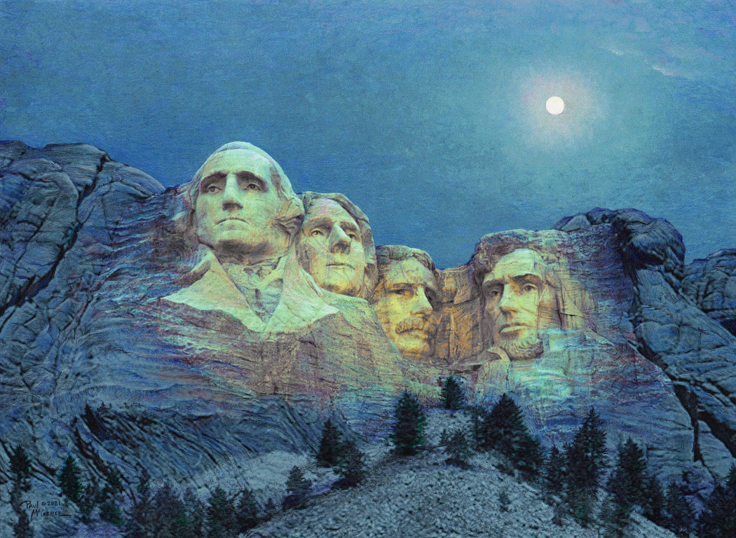 Mount Rushmore by Moonlight (Paul McGehee)