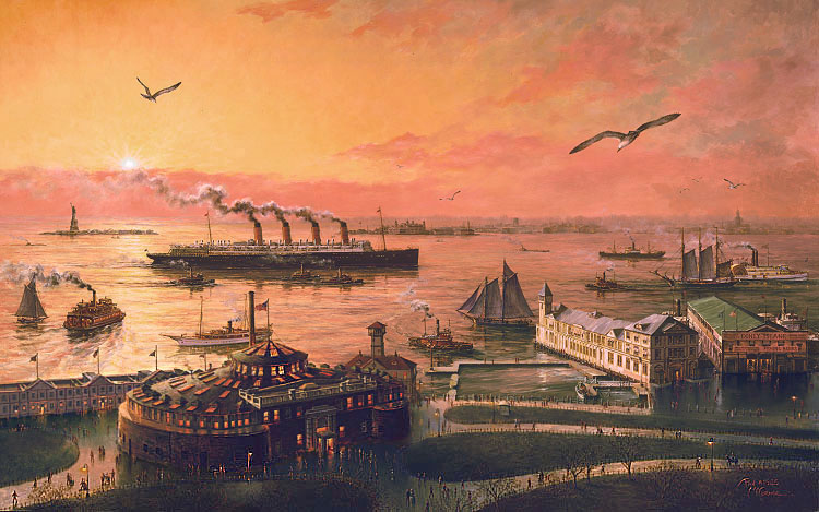 Old New York Harbor / Original Oil (Paul McGehee)