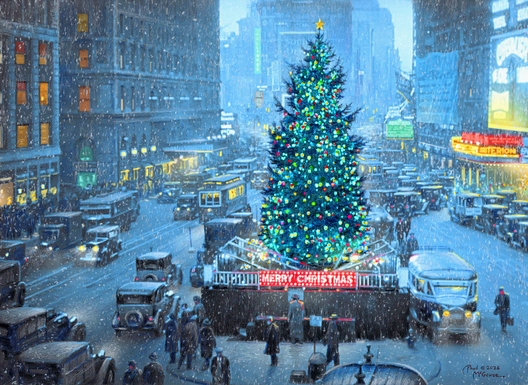 Christmas in Times Square - 1929 (Paul McGehee)