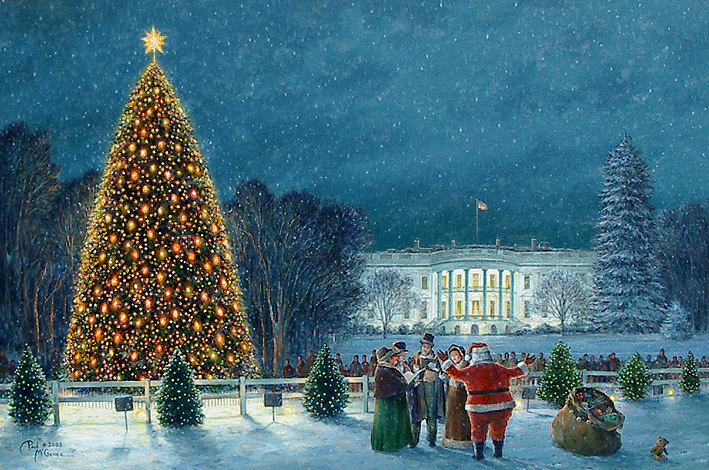 Christmas in Washington / Original Oil (Paul McGehee)