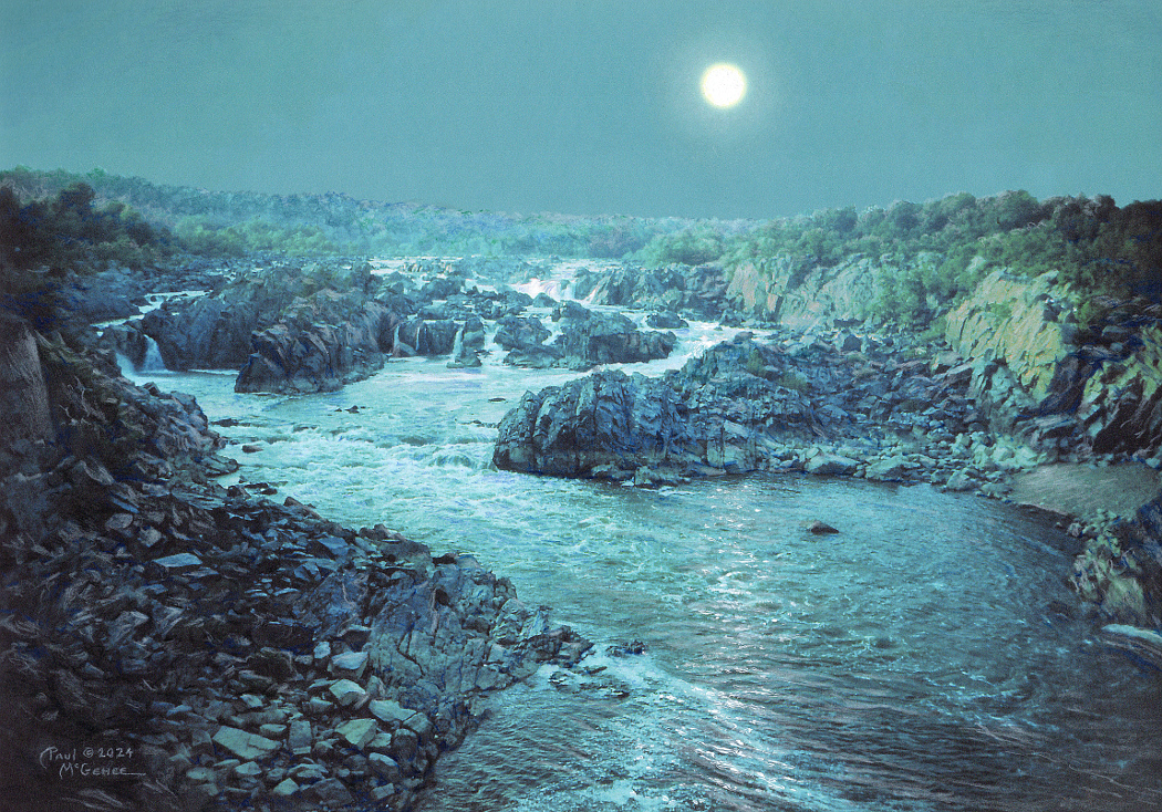 Great Falls by Moonlight (Paul McGehee)