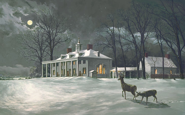 Mount Vernon by Moonlight / remarqued (Paul McGehee)