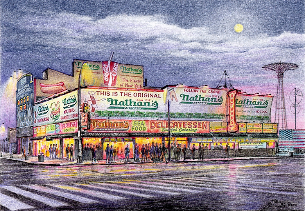 Nathan's Famous - Coney Island, New York (Paul McGehee)