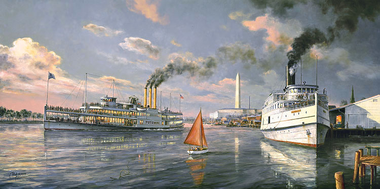 Steamboats of the Potomac River / remarqued (Paul McGehee)