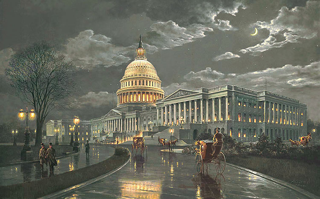 The Capitol by Moonlight / remarqued (Paul McGehee)