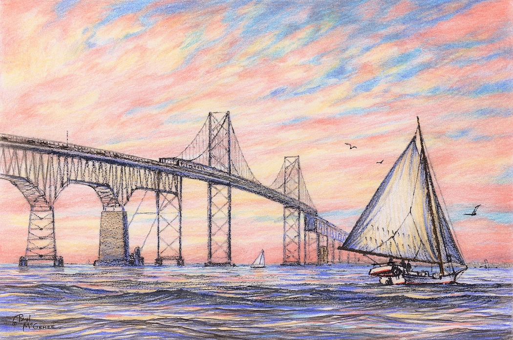 The Chesapeake Bay Bridge - 1952 (Paul McGehee)
