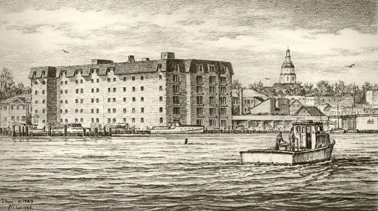 The Hilton Inn - Annapolis / Original Drawing (Paul McGehee)