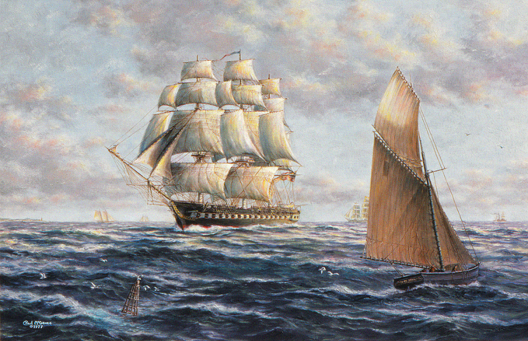 "U.S.S. "Constitution" Under Sail" (Paul McGehee)
